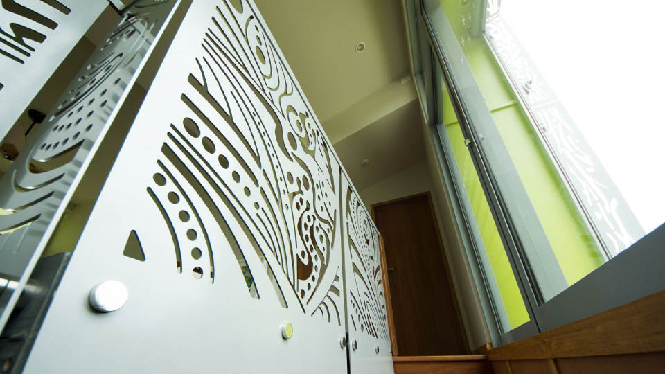 Aluminium architectural features