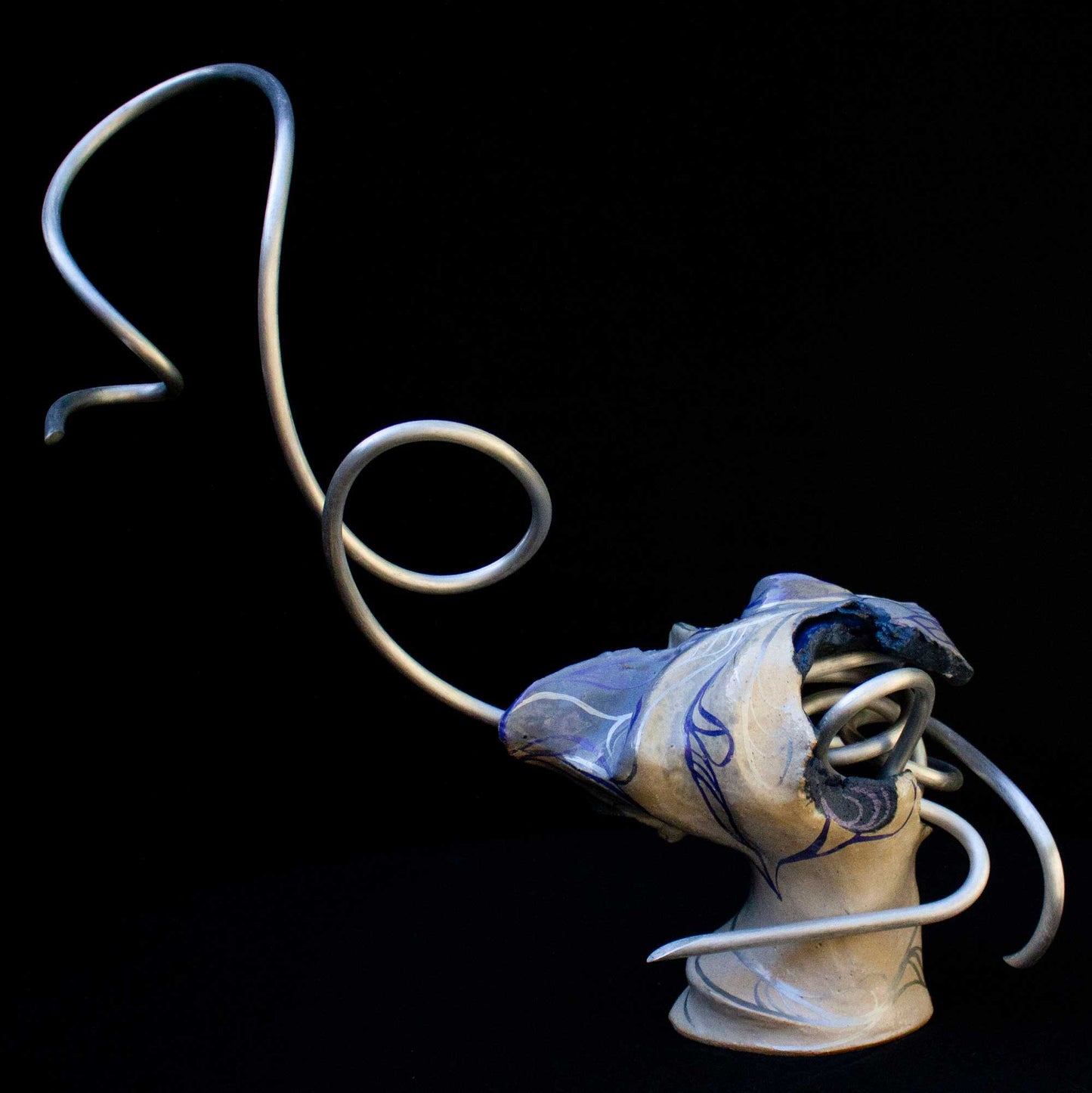 Contemporary sculpture of thoughts
