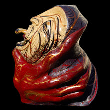 Load image into Gallery viewer, Ceramic sculpture in earth tones with coloured highlights