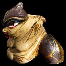 Load image into Gallery viewer, Decorative sculpture of golden sumo wrestler