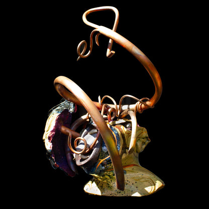 surreal ceramic and copper sculpture