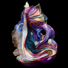 Load image into Gallery viewer, Rear view of brightly coloured sculpture 