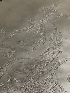 Detail of etched aluminium prior to polishing