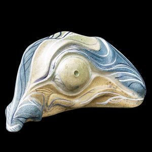 manic eyes ceramic figurine