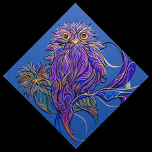 Load image into Gallery viewer, cute tawny frogmouth painting on mirror