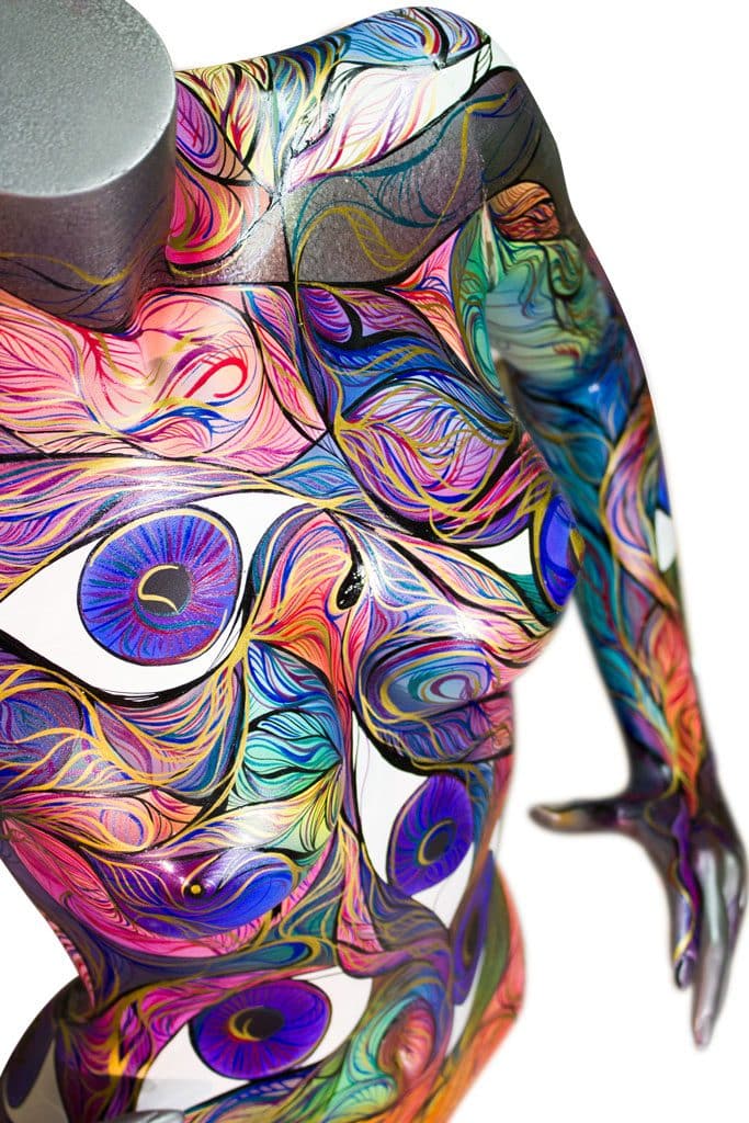 hand painted mannequin