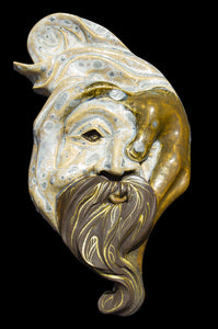 ceramic bearded mans head