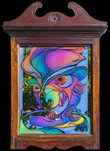 Colourful commissioned mirror art