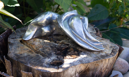 Pewter sculpture of Gaia and Uranus